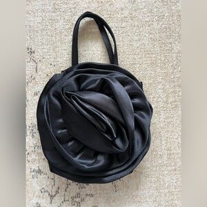 Elegant Black Rose Mini Bag